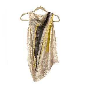 HELMUT LANG ASYMMETRICAL SILK TANK